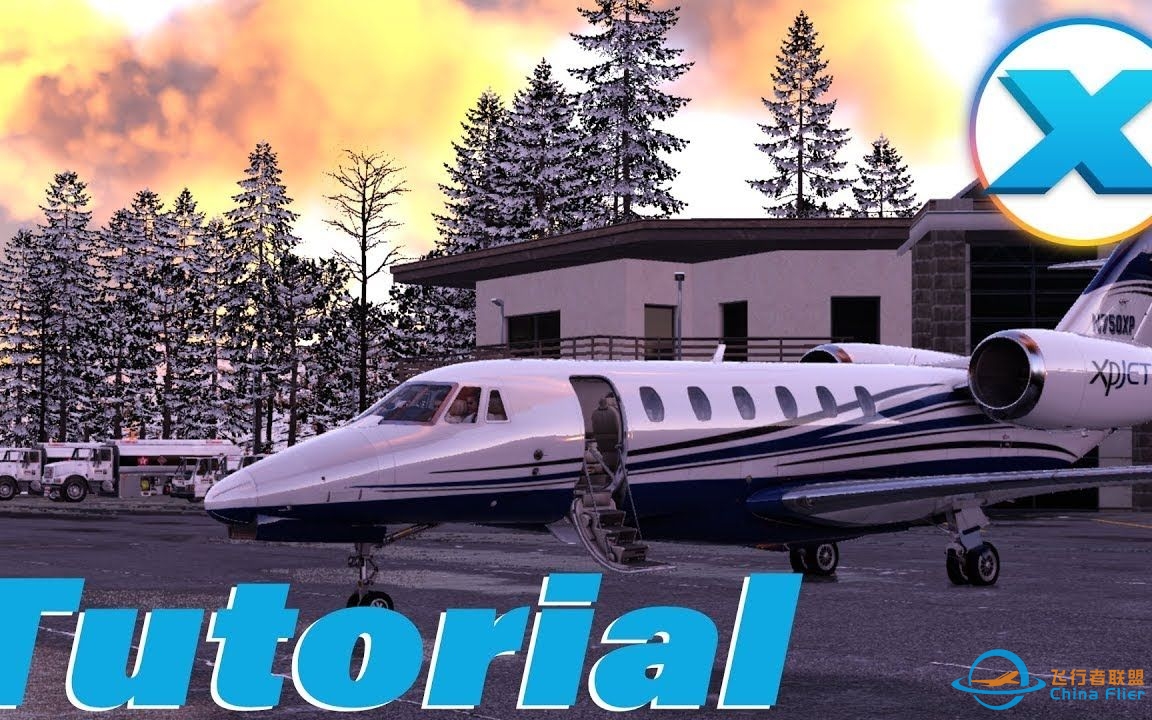 塞斯纳Citation X 进近&amp;amp;降落&amp;amp;关车 – X-Plane 12-5890 