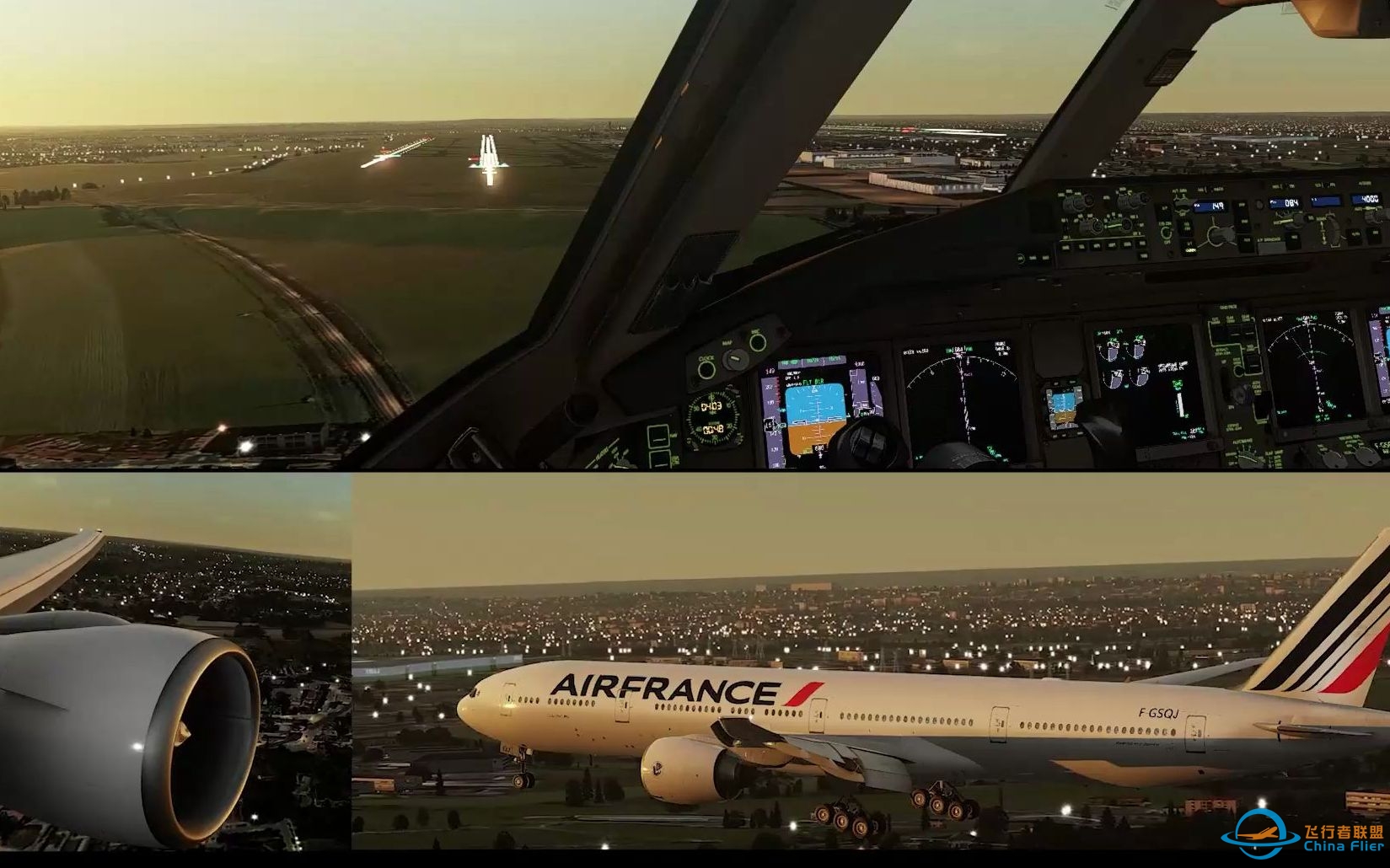 Prepar3D v5.2 | Air France 777 Gorgeous Early Morning Paris Arrival-8255 