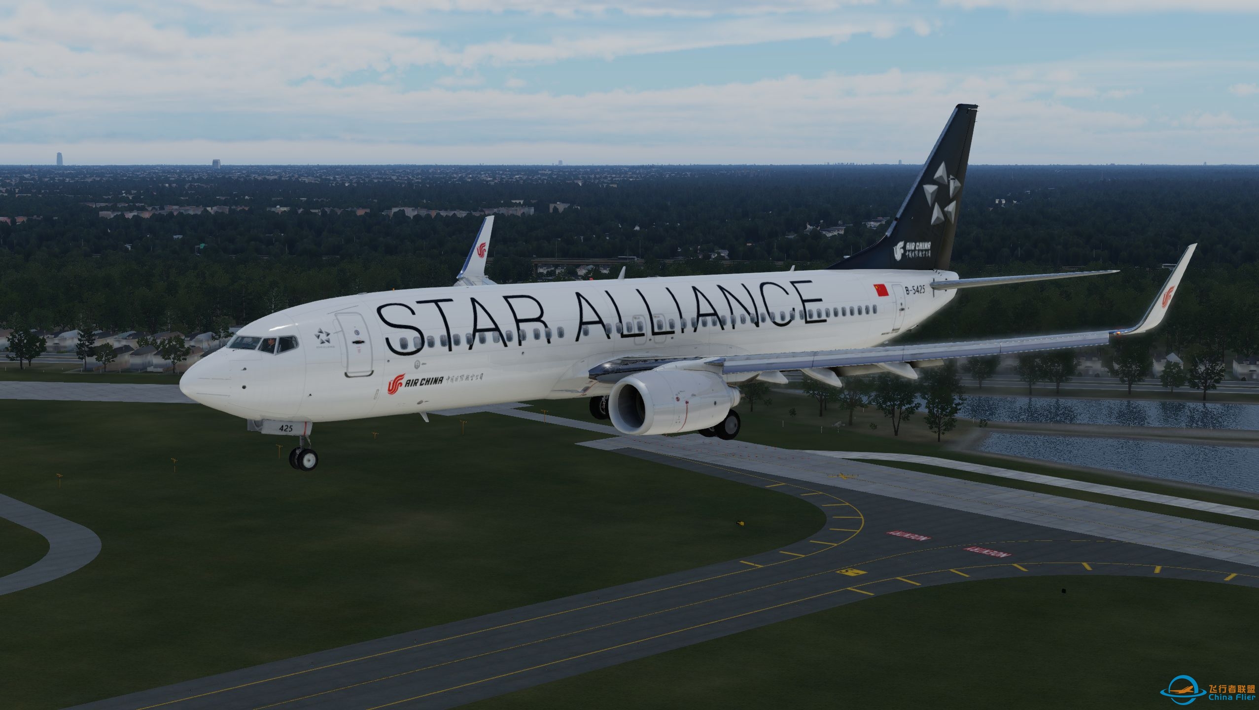 飞行模拟Xplane12 波音737降落-8875 