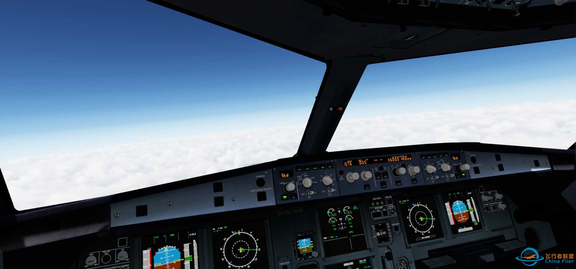 P3D V5 几张A319美图-1050 