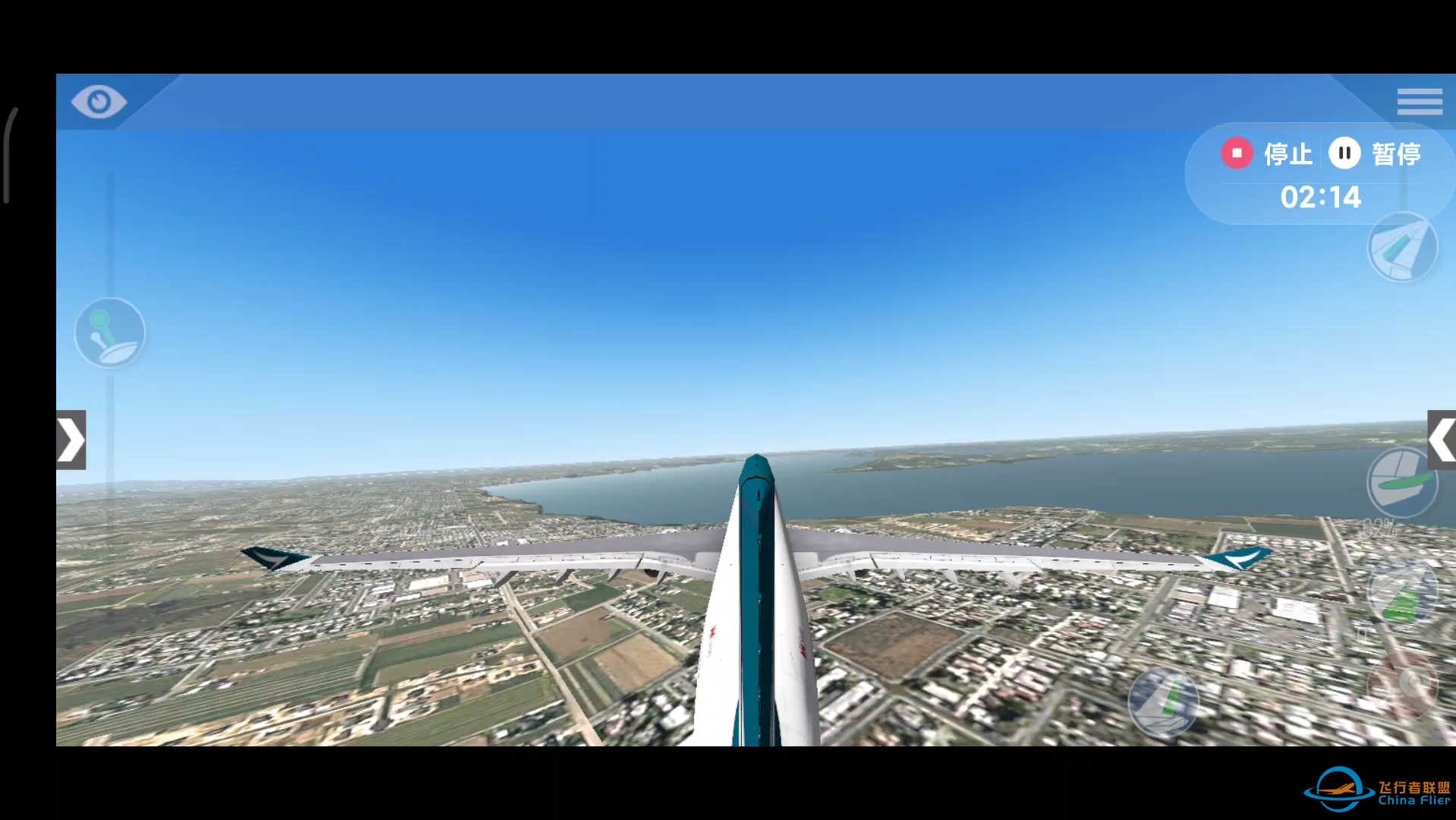 X-Plane10.35  起飞水上破降-141 