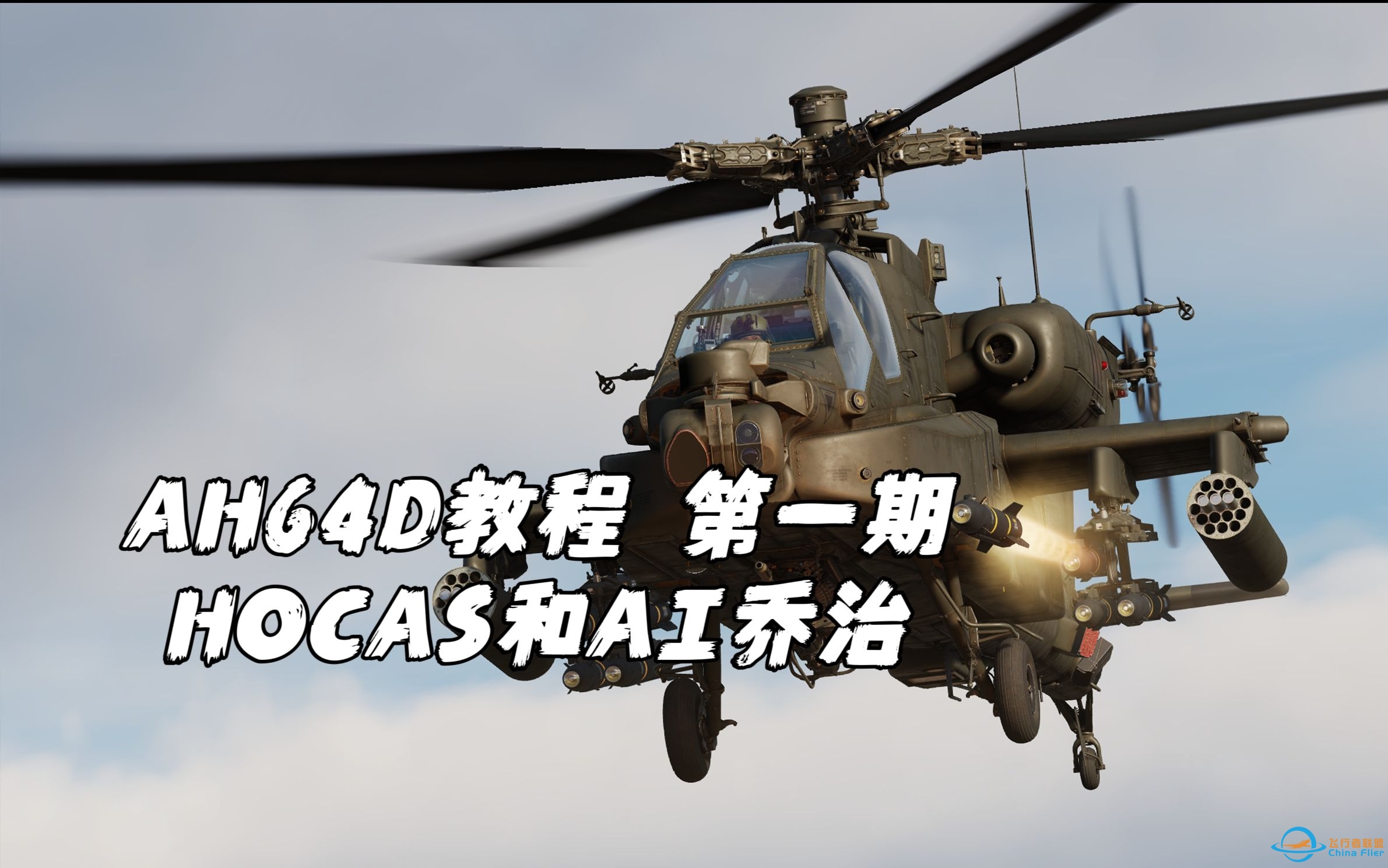 【DCS WORLD AH64D阿帕奇教程】第一期 前后座HOCAS介绍,键位绑定和AI乔治-5626 