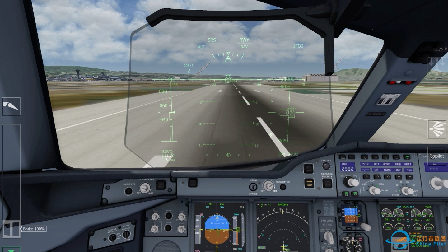 Aerofly FS告诉我A380从100节减速到停止只要11.8秒-7179 