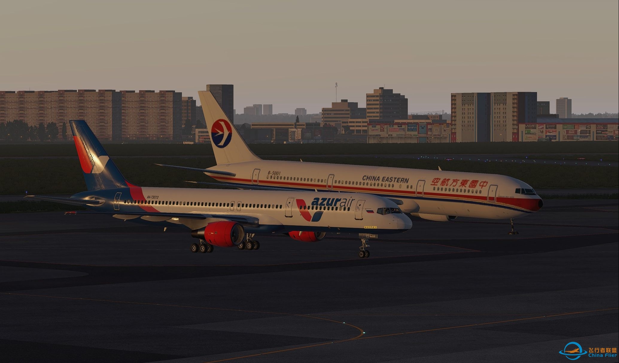 UNOO→UNNT B752 双人航线飞行 X-PLANE11-3483 