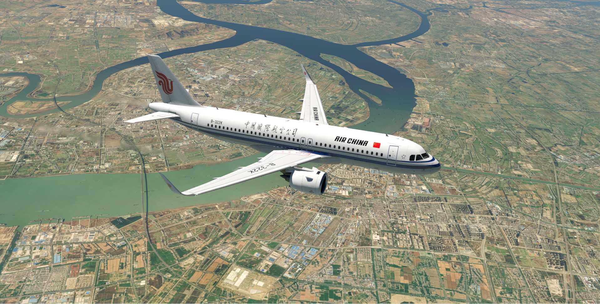 A320三万英尺高空的飞行美图17-7122 