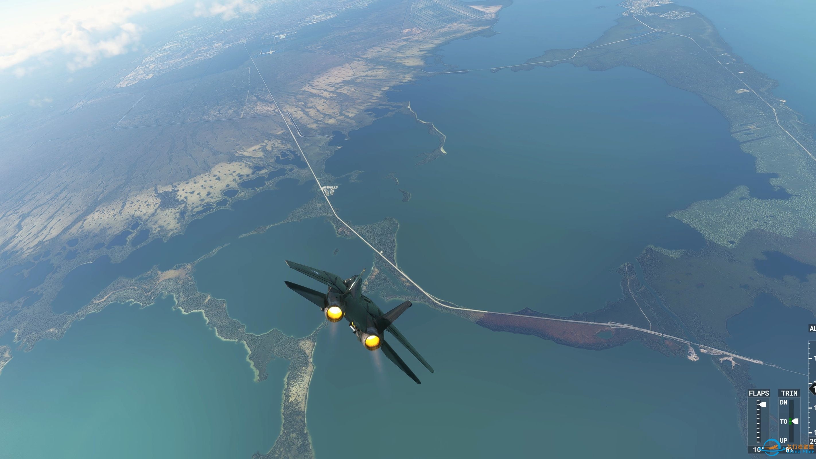 GTA6跳票到25年秋，只能寄航拍佛罗里达以提前体验GTAVI地图了. F-14A VX-4 MSFS2020-3344 