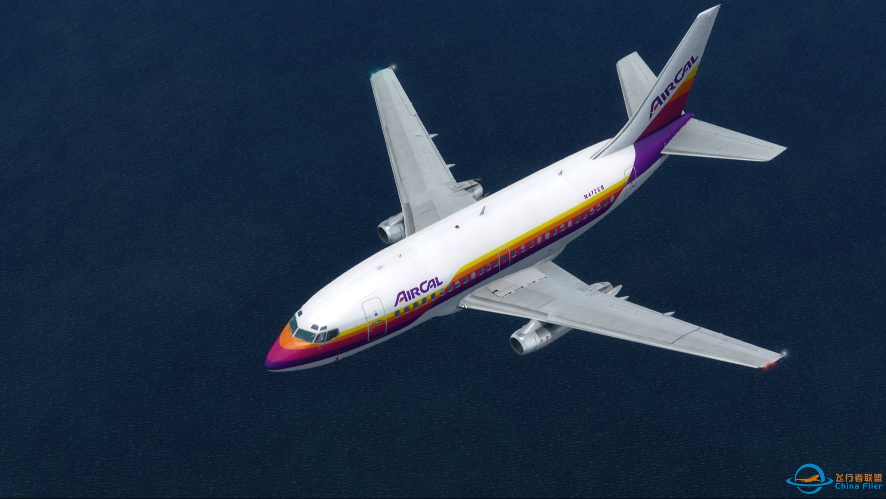 【Prepar3D落地】Air Cal 波音737-100落地迈阿密国际机场-1569 