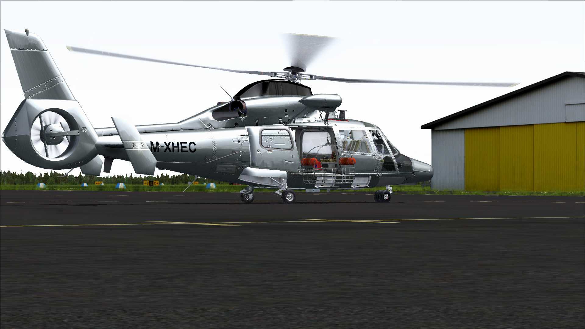 FSX 独一无二经典高亮反光银灰色涂装-9221 