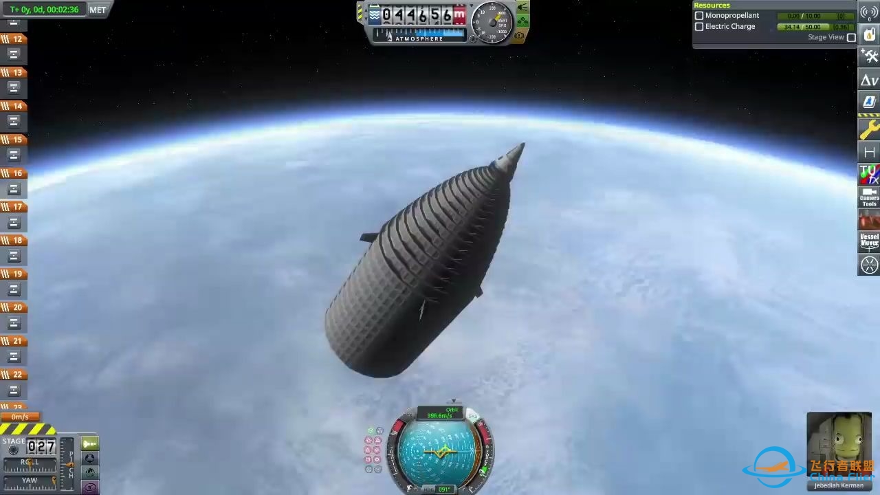 仅用分离器的太空发射和着落 - KSP-4122 