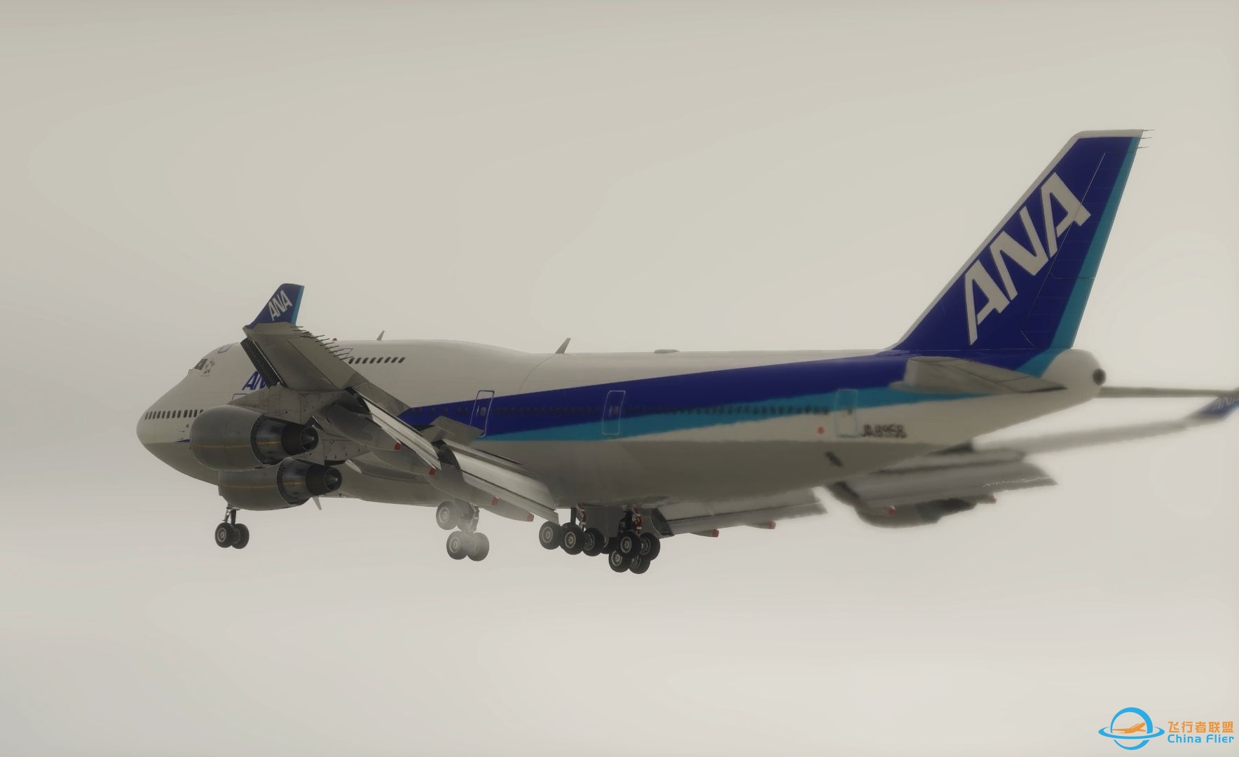 【X-Plane12】ANA B747-400 降落新千歳空港RJCC-9325 