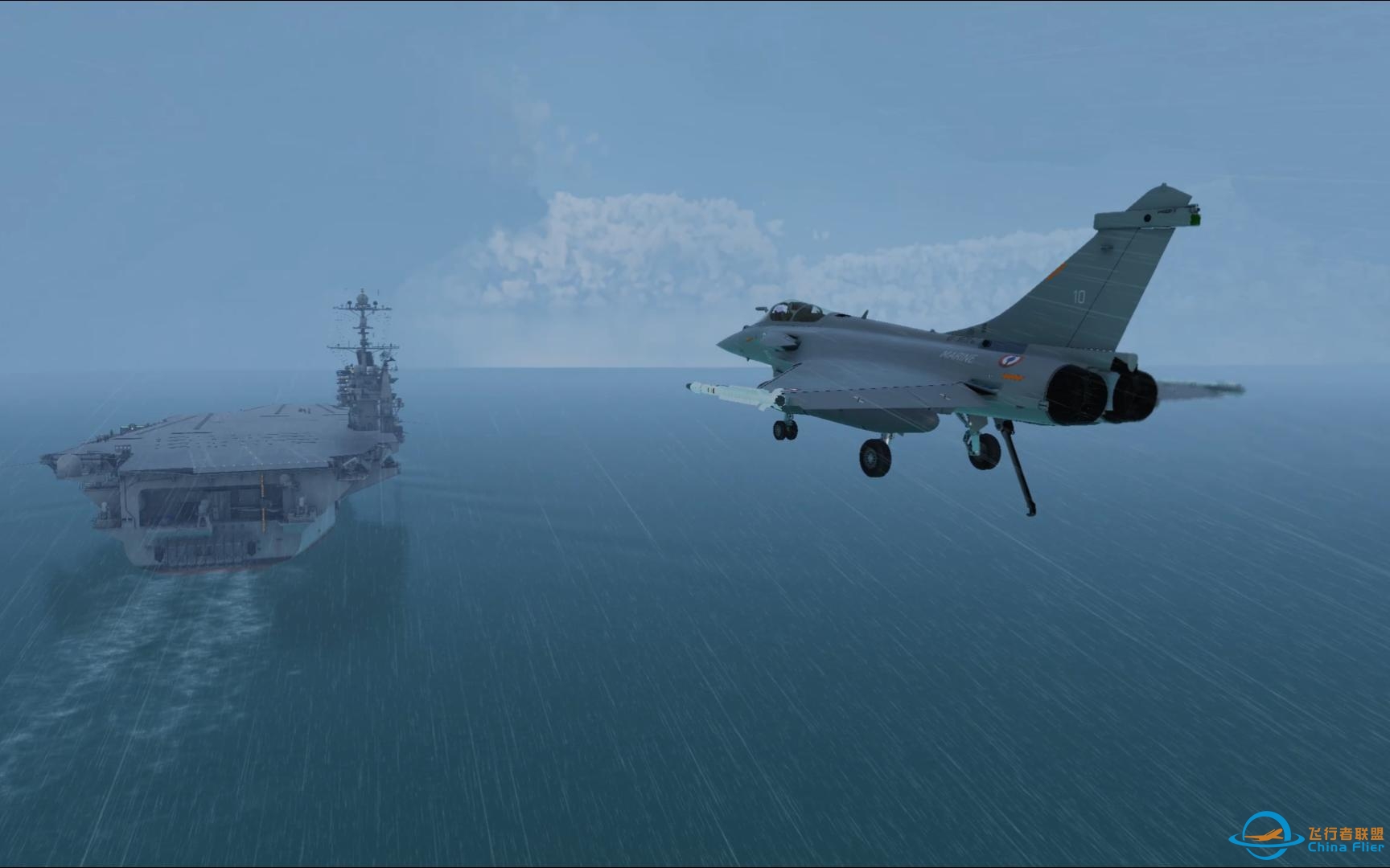 DCS World     阵风战机恶劣天气下的攻击，超远程击杀敌机，轻轻松松超视距作战！-2987 