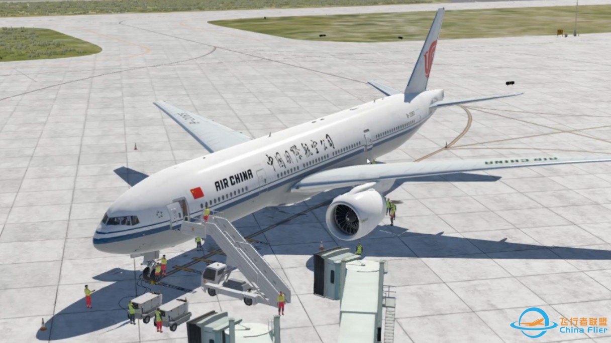 XPlane11 FF777 V2 冷舱+起飞带飞教学。ZLIC银川河东国际机场03号离场。-11 