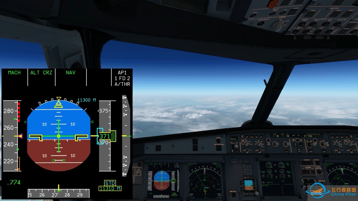 x-plane11 RJAA-VHHH Toliss A319 自动着陆-721 