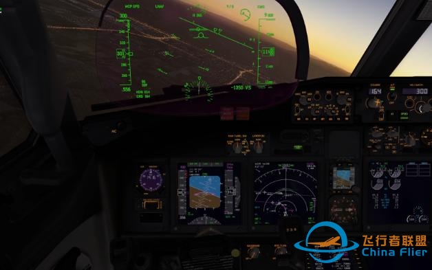 X-Plane11 B738清晨进近盐湖城-5433 