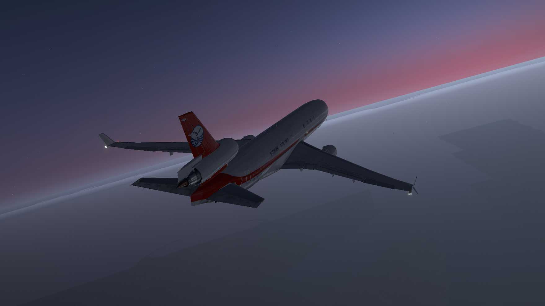 MD11F清晨飞行-2508 