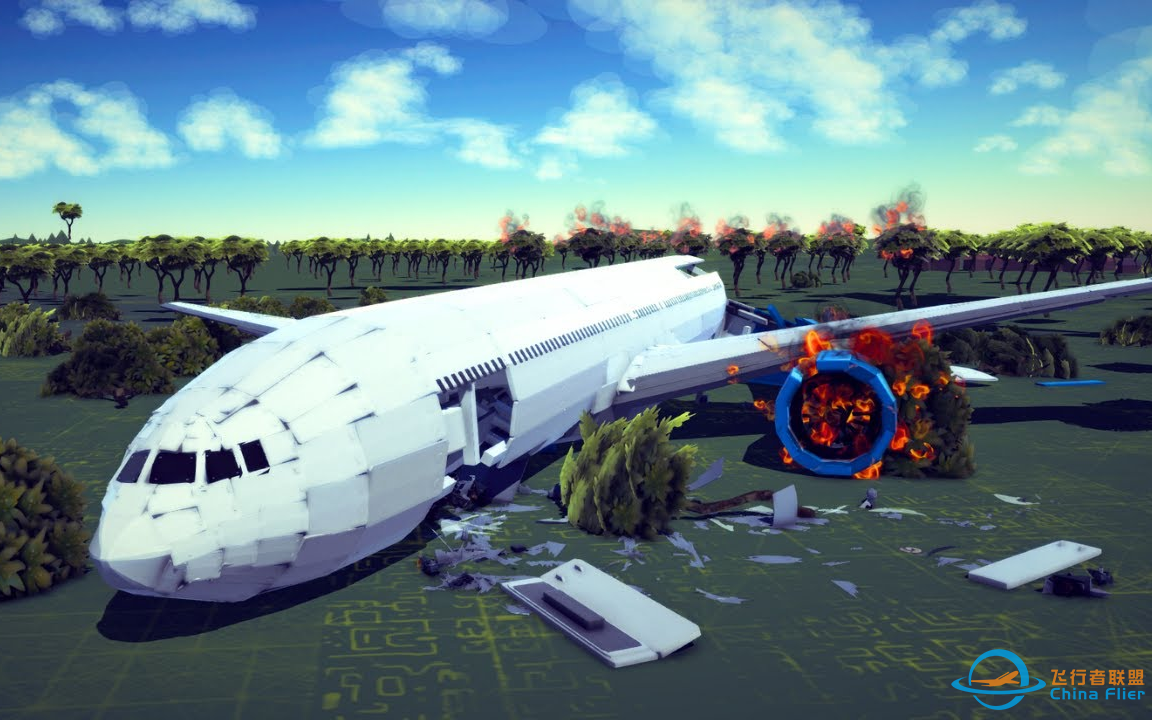 Realistic Fictional Airplane Crashes and Emergency Landings #8 - Besiege-3897 