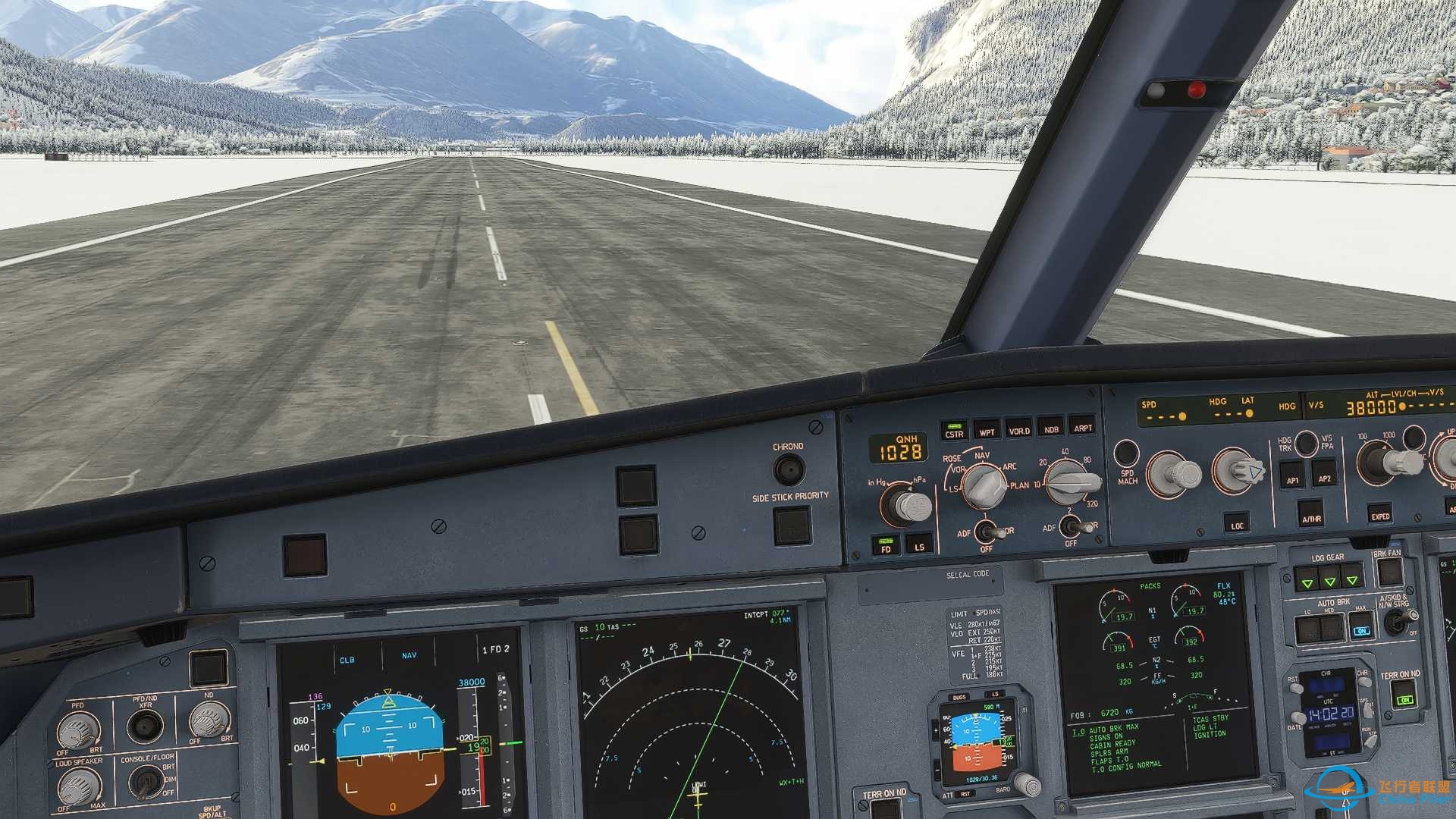 MSFS2024，阿尔卑斯滑雪季实时天气，A321neo，从LOWI到EGLL-4510 