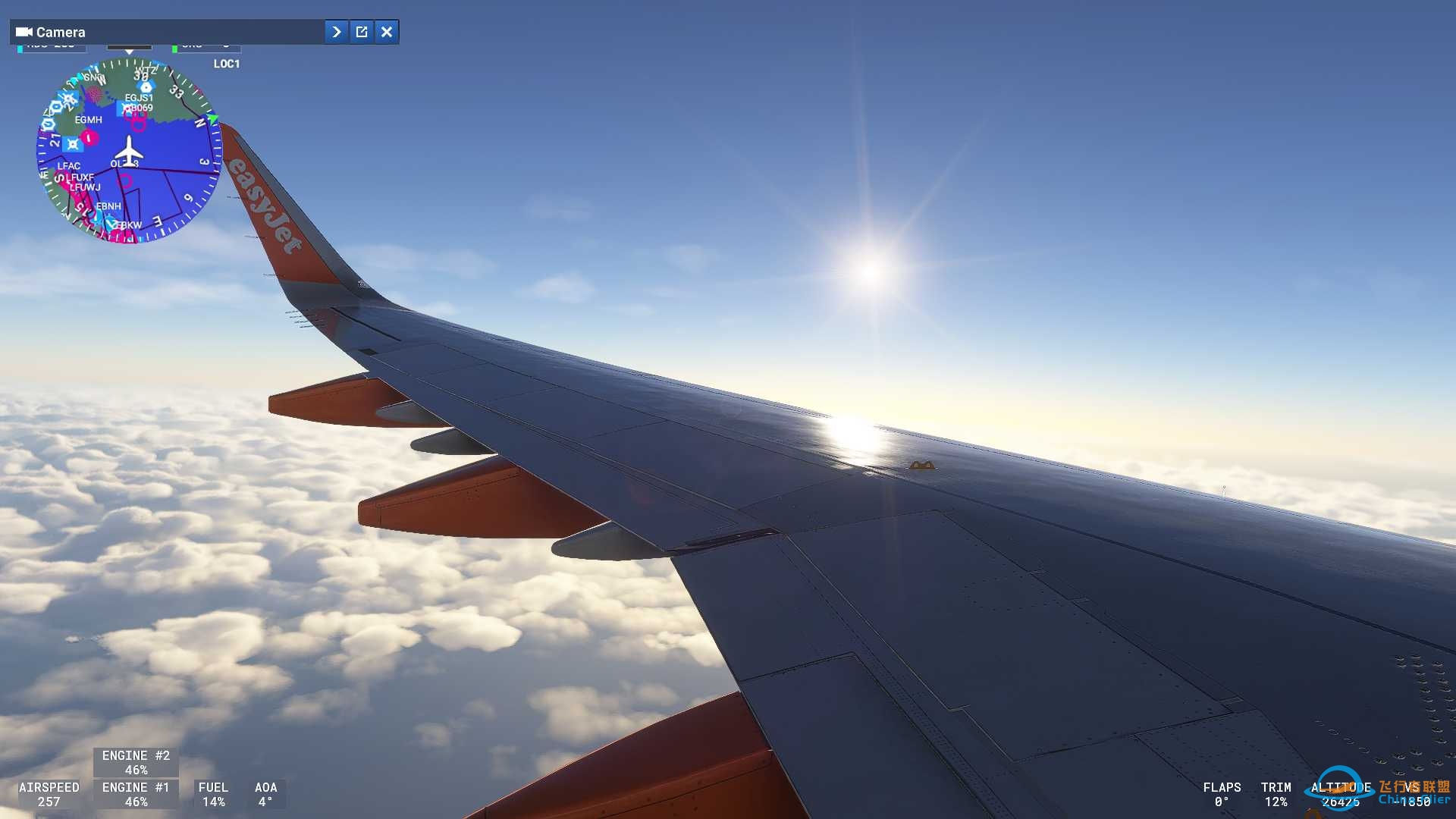 MSFS2024，阿尔卑斯滑雪季实时天气，A321neo，从LOWI到EGLL-1917 
