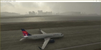 landing in rain 雨天降落