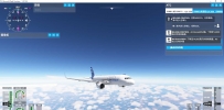 万米高空中的默认a320